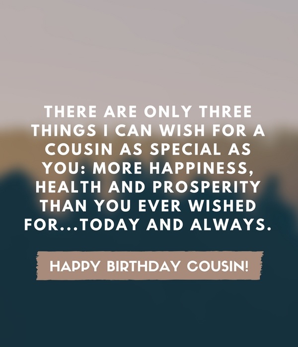 Happy Birthday Quotes for Cousin