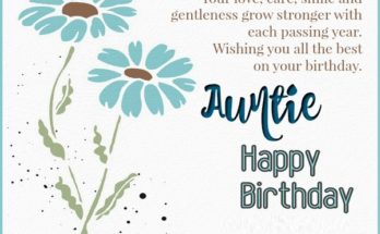 Happy Birthday Wishes For Auntie