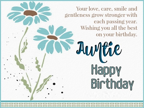 Happy Birthday Wishes For Auntie
